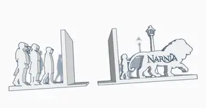THE LION, the WITCH, and the WARDROBE Bookend
