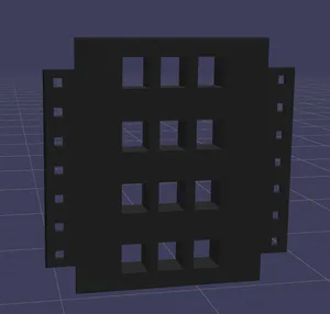 Parametric patch panel for Homeracker