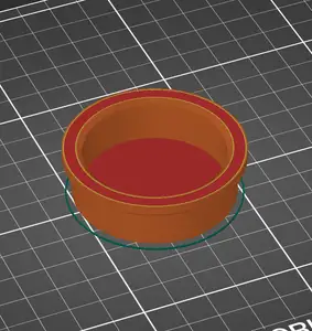 Flexible Tube Cap for Clay Printer Tube with 2"ID and 2.25" OD
