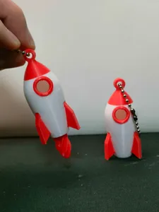 Mini Rocket Keychain – Twisted Booster
