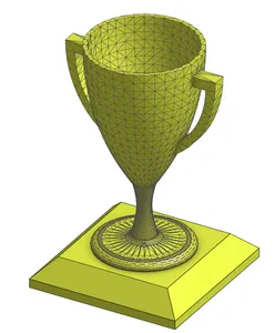 Trophy with pedestal (for adding text)
