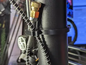 hose keeper for a .5 liter HPA bottle