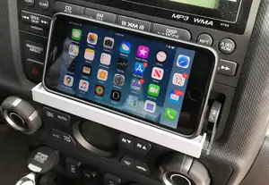 Honda Ridgeline cubby phone mount ledge for iPhone 8+