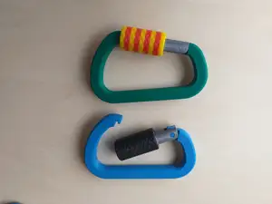 Spring lock carabiner