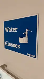 Office Information Sign Series >Water Glasses<