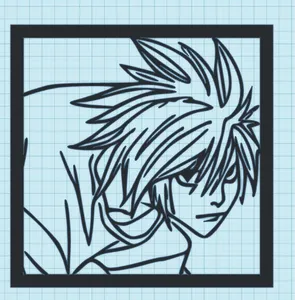 L - DEATH NOTE - 2 VERSIONS - FRAMED - NO FRAME