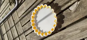 Petal-shaped plant pot coaster