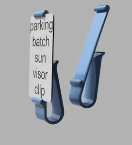 Parking Badge Car Sun Visor Clip