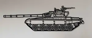 T-72 M1 Tank Wall Art
