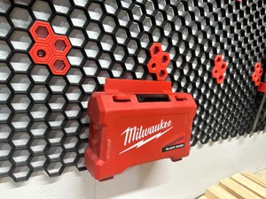 Honeycomb Storage Wall Milwaukee Shockwave Box Holder