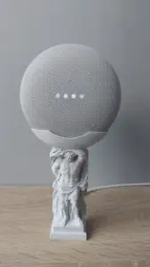 Atlas holding a Google Mini (fixed hole, works with Cura)