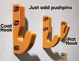 Push-Pin Wall Hooks