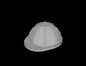Lego Compatible (3833.dat) Minifig Construction Helmet