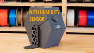 Spool holder and drybox for Enclosure V2 - with humidity sensor