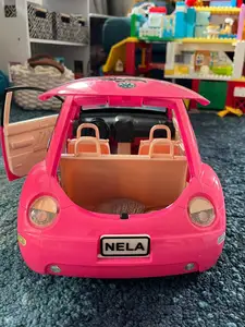 Barbie Volkswagen Beetle toy car replacement license plate