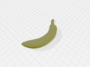 Magnetic half banana for scale
