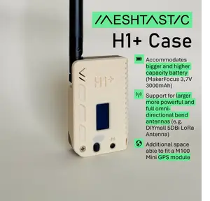 H1+ - Enhanced H1 Case for Heltec V3/Heltec V4 by muzi.work running Meshtastic