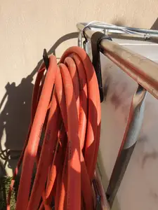 Garden hose holder for IBC tank with FreeCAD file