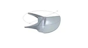 RC Boat Propeller 3 Blade d=4mm D=40mm P=50mm DriveDog