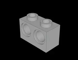 Lego Compatible (32000.dat) Technic Brick 1 x 2 with Holes