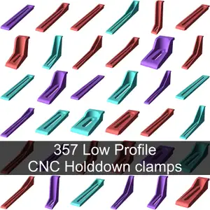 CNC Hold down clamps (All sizes, OpenSCAD)