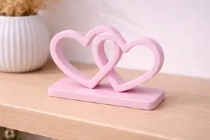Interlocking Hearts – Romantic 3D Printed Decor