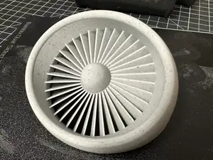Jet engine intake for 2004 VW Golf grille