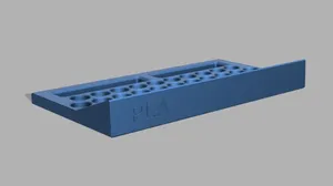3D Benchy Dry Dock Display Stand with Material Names