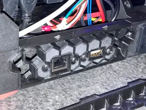 VORON V0.2 Rear Skirt with USB and LAN Port