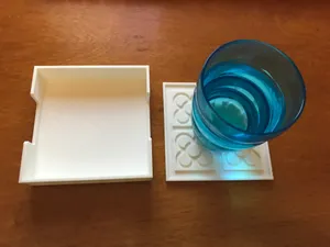 Barcelona Coaster and coaster case