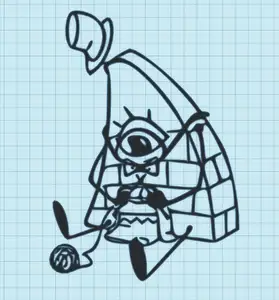 BILL CYPHER - KNITTING - GRAVITY FALLS - WALL ART