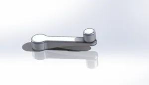 Car door handle crank