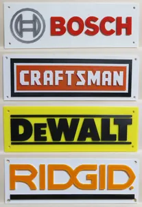 Tool Logos #1 (Ridgid, Craftsman, DeWalt & Bosch)