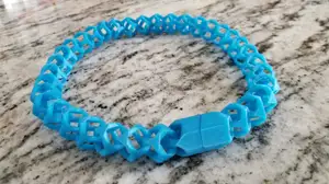 Geo-Cube Necklace-Bracelet with Twist-Lock Clasp