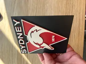 Sydney Swans AFL logo 3 colours & layers