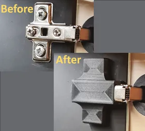 Hinge cover for Ikea Kallax glass insert