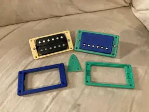 Humbucker Cover Up (frame with snap cap for open humbucker pickup)