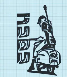 FLCL - BIKE - LOGO - WALL ART - 2 VERSIONS