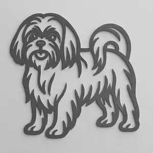 2D Wall Art Shih Tzu Dog
