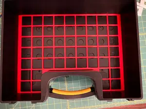 Gridfinity baseplates for Harbor Freight parts organizer (large)