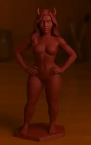 Demon Girl Statue