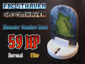 Frosthaven monster standee base 59 HP (Gloomhaven/Boardgame Health Tracker)