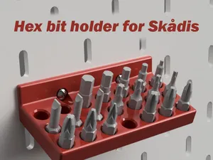 Hex bit holders for Skadis