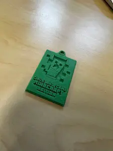 Girls Who Game Minecraft Keychain