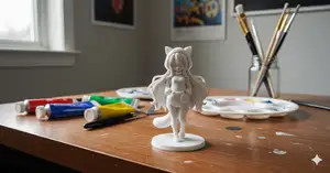 Anime Cat Girl with Tail – Figurine