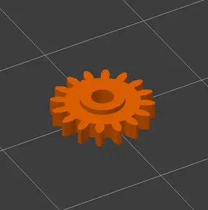 16 teeth drive gear for Playtive Railway Set train from LIDL