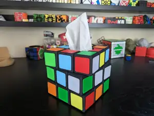 Rubik's Cube Tissue Box Cover