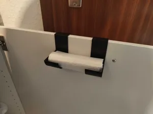 Slightly Over Engineered Trash Bag Roll Holder with door hooks