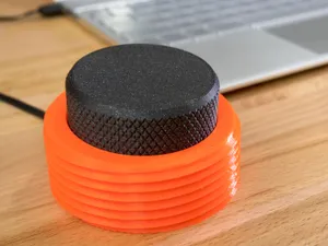Media control volume knob - Threaded body