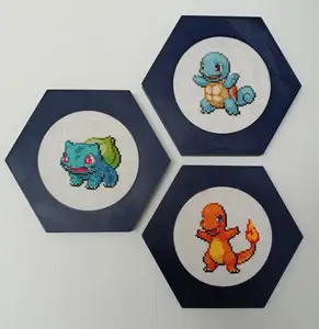 Hexagon frame for embroidery hoop